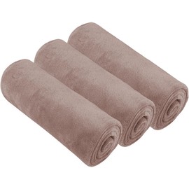 HIDMD Microfibre Gym Towels Sports Towels Fast Drying & Absorbent Workout Sweat for Gym Fitness,Yoga, Camping 3-Pack Latte, 40CMX80CM