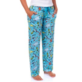 Dr. Seuss Pajamas Womens Cat in The Hat Grinch Horton Character PJ Pants (XXX-Large)