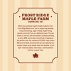Frost Ridge Maple Farm, Organic Maple Syrup, Grade A, Half