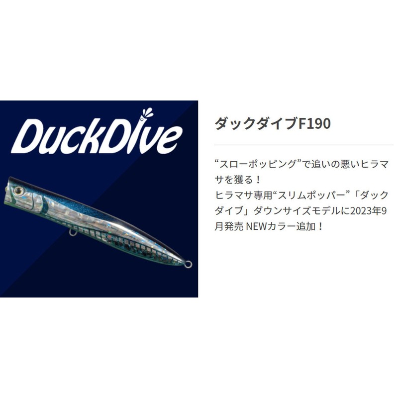 Yamashita 609868 Duck Dive F190 B28C Genkai Clear