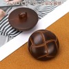 LIANHATA Leather Buttons, Brown Basket Shape Suit Buttons, Blazer, Suit,