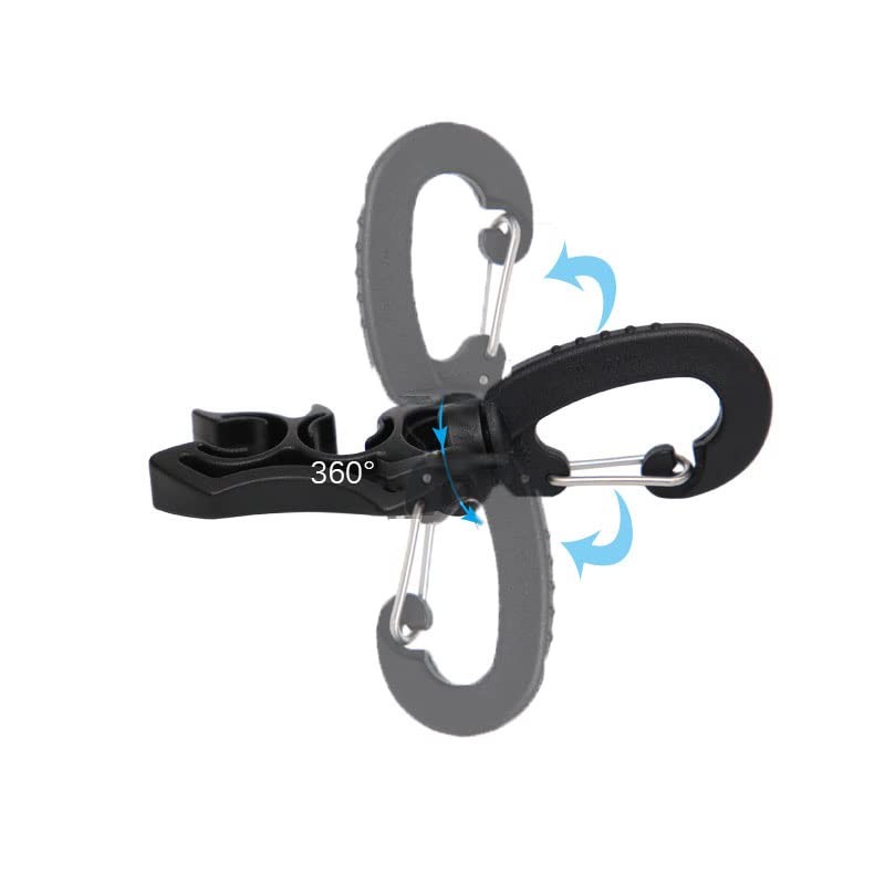 zalati Diving Hose Holder 3pcs Double Scuba Cable Clip with