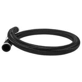 INFINAUTO Fuel Line Hose 28.03mm/11/9"(ID) 122cm /4ft(L) Vacuum Hose Automotive Fuel Hose CPE Rubber, Nylon Braided Black AN-20