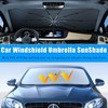 FUTLU 2024 Upgrade Car Umbrella Sunshade with Pull Rope,Windshield Sun