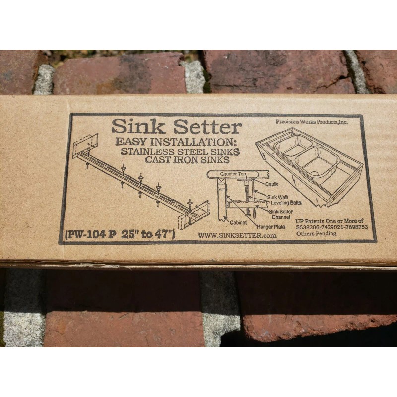 Sink Setter PW-104-P Side to Side installations 25” to 47”