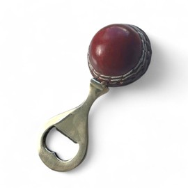 Cricket-Gifts Mini Cricket Ball Bottle Opener – Unique Sports-Themed Bottle Opener Crafted from a Mini Cricket Ball – Gift for Cricket Fans