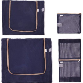 Space saving Go Anywhere Packing Cubes for Suitcases Ultra Lightweight Storage Organisers for Suitcase Backpack Rucksack Bags Luggage - (Blue)