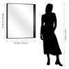 CIRCUMI Black Bathroom Mirror, 30"x36" Rectangular Mirror with Deep Metal