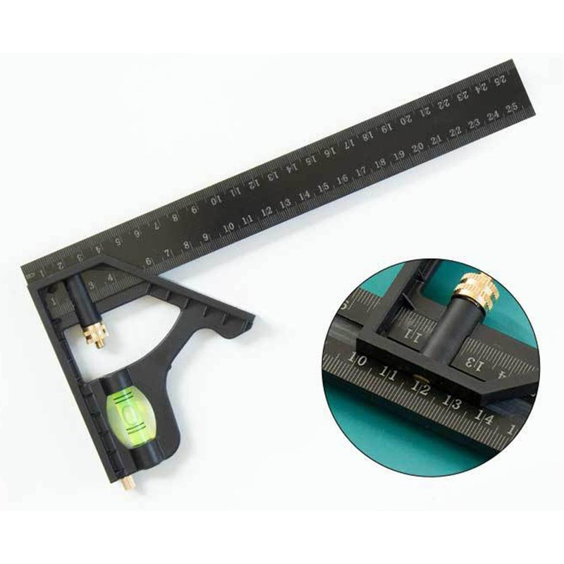 Adjustable Combination Angle Professional Level Measure Measuring Angle Measurements Protractor
