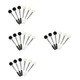 Beavorty 24pcs Dual Makeup Sponge Brush for Eyebrow and Eyelash Application Portable Makeup Tool for Mascara Foundation and Concealer for Beauty Enthusiasts