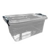 METALLIC TURTLE Clear 3.5L Plastic Storage Boxes with Grey Clip