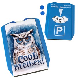 Stay Cool Parking Disc Snow Owl with Sunglasses Funny Parking Disc for Drivers - Unique Owl Design