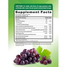 Nature Truth Gomitas Hierro Vitaminas Zinc Unidades Vegano