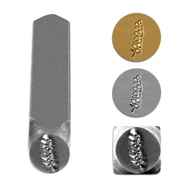 TheCraftGuy Metal Stamping for Jewelry Crafting Leaf Pattern 5/16 Inches (8mm) Eucalyptus Metal Stamps Ideal for Metal Stamp Projects Professional Quality Jewelry Stamping Tools (Eucalyptus 1)