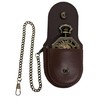 ShoppeWatch Pocket Watch Case with Chain | PU Leather Pocket