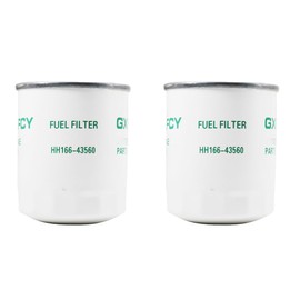 HH166-43560 Fuel Filter Replace 16631-43560 19090-55580 Compatible with Kubota V2203 V3307 Engine SVL75 SVL90 M8540 M8560 M9000 M9540(pack of 2)
