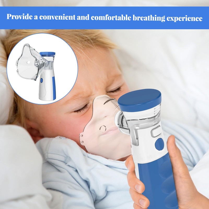 Portable Nebulizer Machine for Adults & Kids - Adjustable Silent
