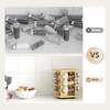 WelFurGeer Bamboo Spice Rack Organizer for Countertop, Revolving Spice Shelf