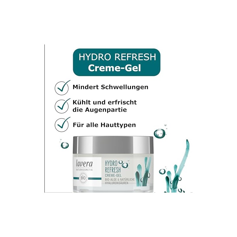lavera Hydro Refresh Cream Gel - with Algae and Hyaluronic