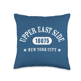 UPPER EAST SIDE 10075 NEW YORK CITY / NYC Athletic Design Throw Pillow