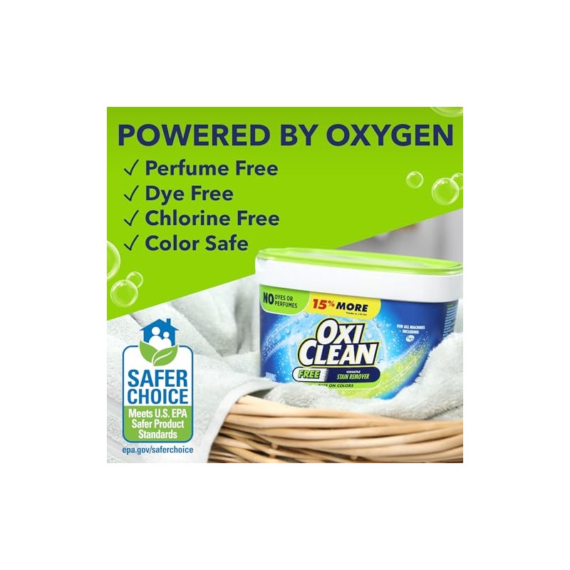 OxiClean Versátil quitamanchas sin 3 libras.