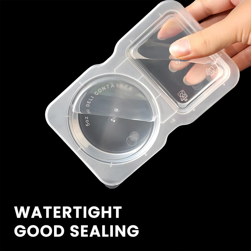 Tuocal 10 Sets Reusable Snack Containers, Snack Pots with Lids,