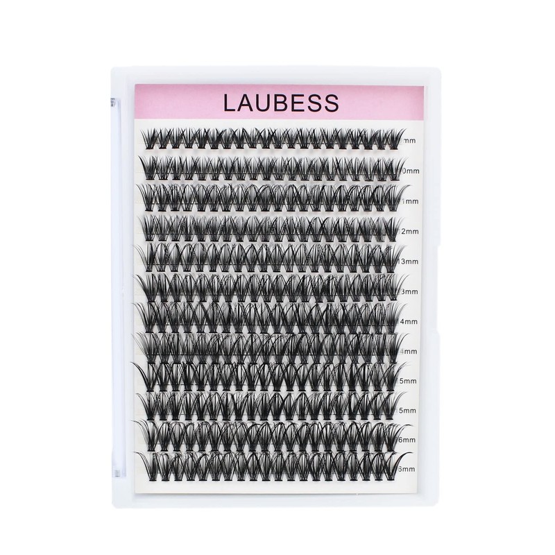 Cluster Lashes 240pcs 40D DIY Eyelash Extension D Curl Long