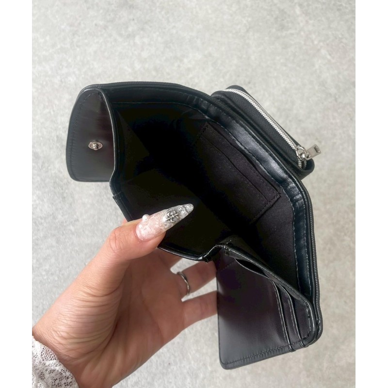 [ウィゴー] キラキラ パーツ フラップ ウォレット 財布 韓国 かわいい ギフト プレゼント