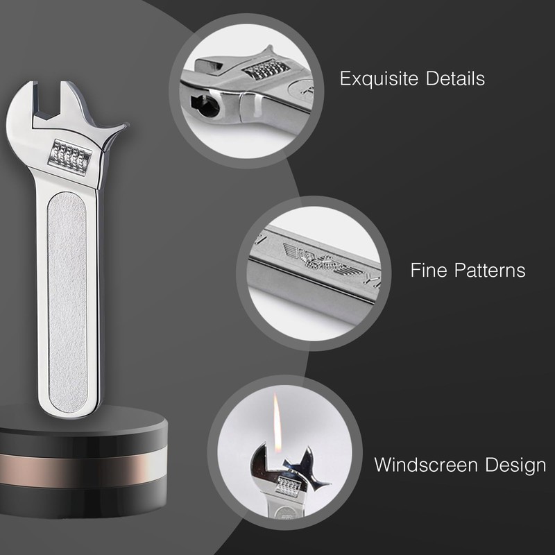 ZIPBICUK Creative Novel Tool Shape Lighter, Unique Cool Soft Flame,