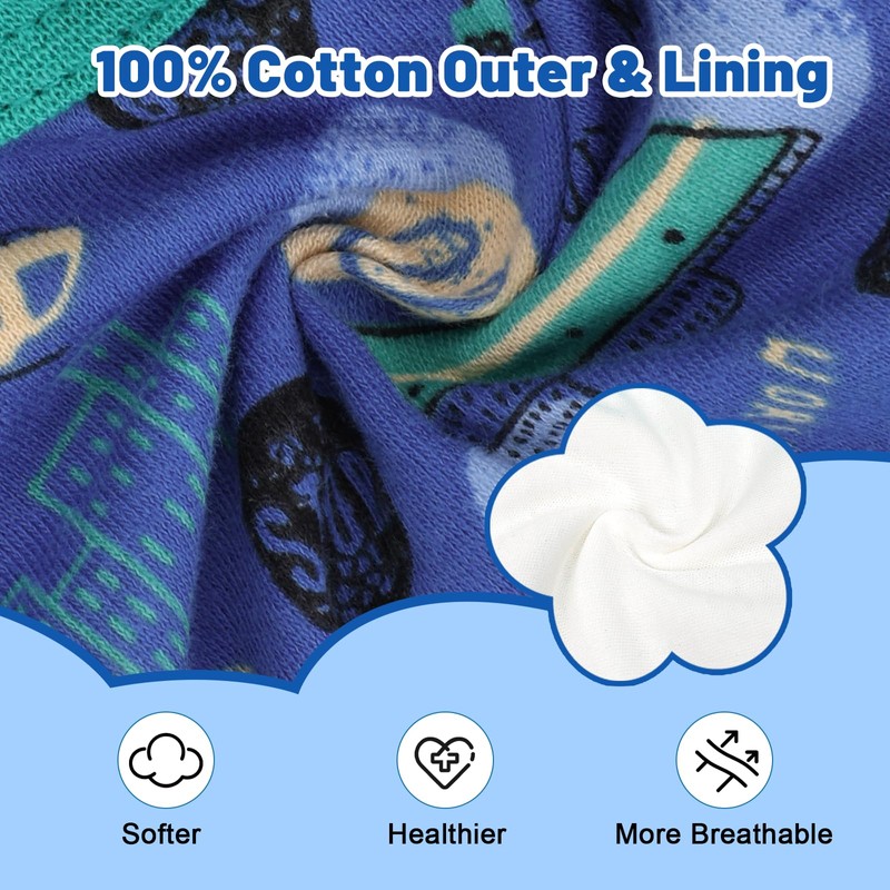 MooMoo Baby Cotton Potty Training Underwear 4 Packs Absorbent Training