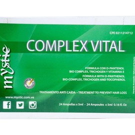 Kleravitex Mystic Complex Vital Ampoules For Hair Loss and Thinning - Regrowth Treatment With Biotin Bio-Complex and Tocopherol Haircare Conditioner Intensive Remedy - Pack: 24 Ampoules