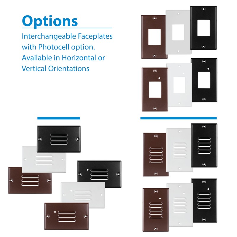 STP2 Louvered White LED Step Light (STP2L120WH)