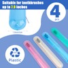 Hooqict 4 Pack Toothbrush Cases Travel Toothbrush Holder Portable Toothbrush
