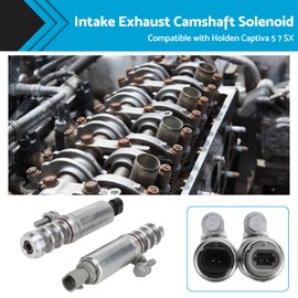 MAX COOL Intake and Exhaust Camshaft Position Actuator Solenoid Kit 12655421 12655420 Suitable for Holden Captiva 5 7
