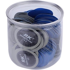 CHICIRIS Parche para Llantas, Parches para Llantas, 120 Piezas 43 Mm Goma Redondas para Automóviles Parches sin Cámara para la Reparación de Neumáticos de Automóviles y Bicicletas