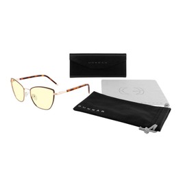 Gunnar Gaming and Computer Eyewear - ERIKA - Frame Colour: Coffee Gold, Lens Tint: Amber (Blocks 65% Blue Light & 100% UV Light) - Blue Light Blocking Glasses