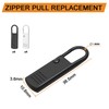 CooBigo 8 Pack Metal Zipper Pulls, Detachable Zipper Slider Replacement
