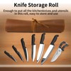 Genuine Leather Knife Roll, Knife Bags for Chefs Professional, Small