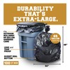 Plasticplace Trash Bags │ 1.5 Mil │ Black Heavy Duty