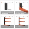 WALMANN Lumber Storage Rack for Garage, Wall Mount Heavy Duty