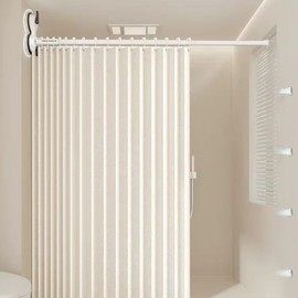 Foldable multipurpose waterproof shower curtain (150-180cm) (color)