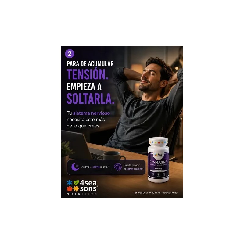 Seasons Nutrition Cit Magné Citrato Magnesio 850 Suplemento Alimenticio Fórmula