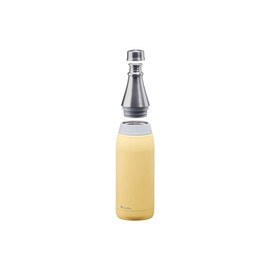 Aladdin Fresco Thermavac Stainless Steel Water Bottle 0.6L Lemon Yellow – Leakproof - Keeps Cold for + 10 Hours - BPA-Free - Dishwasher Safe - Reusable Thermos Flask with Durable Finish