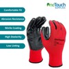 A406 A406 24 Pair Red Work Gloves Nitrile Coated for