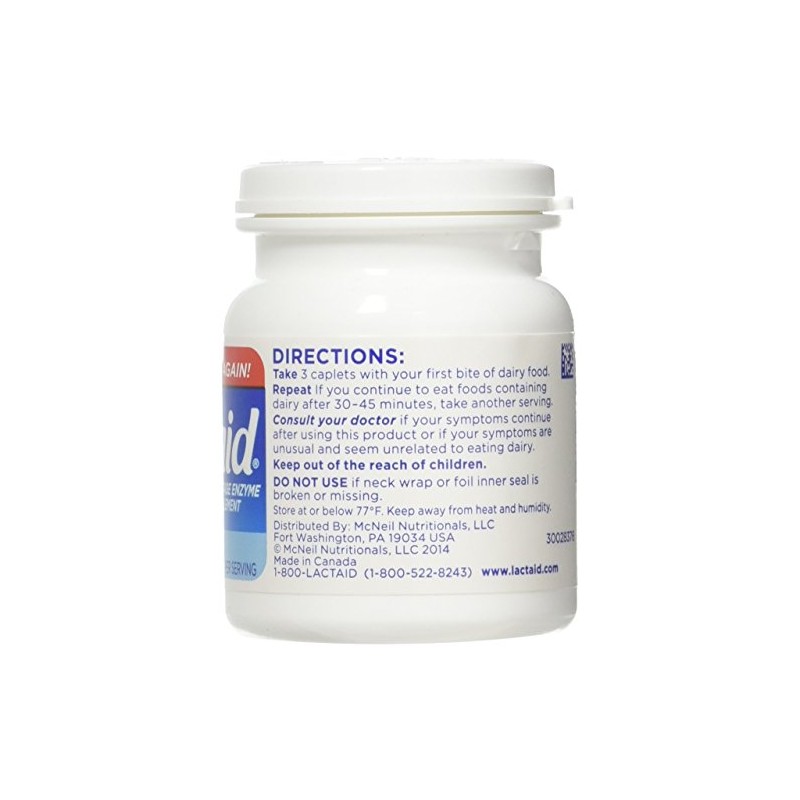 LACTAID Original Caplets 120 ea (Pack of 3)