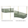 2 Tier Corner Bathroom Countertop Organizer Space Saving Easy Assembly