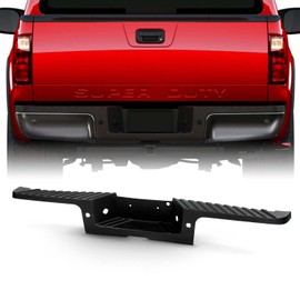 AKKON - Fits 2008-2016 Ford F250/F350/F450 Super Duty Pickup Black Plastic Rear Bumper Top Step Pad with Parking Sensor Holes