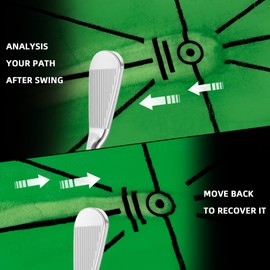 Golf Net, 10 x 7ft Backyard Practice net, Golf Hitting,Driving Net with mat for Indoor/Outdoor (Triangle Target with New Mat)