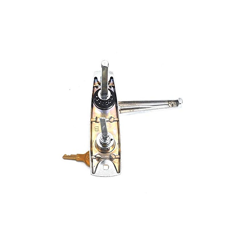 Garage Door Part Exterior Side Lock L-Handle w/Keys
