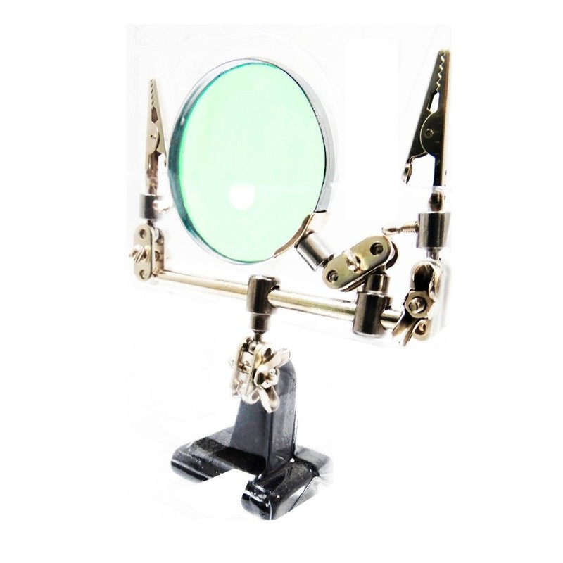 Lupa con Base y Pinzas 65 mm 5X 16128 Blister